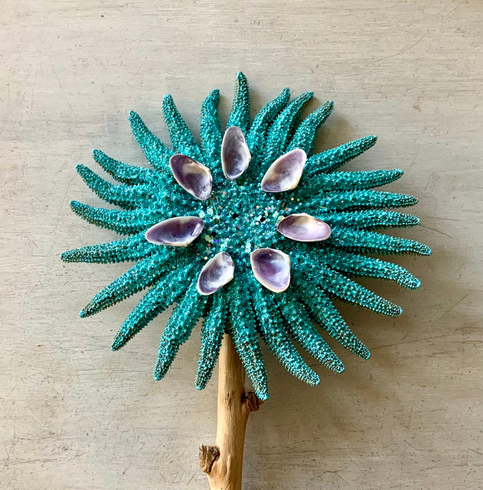 Large / Aqua Sparkle