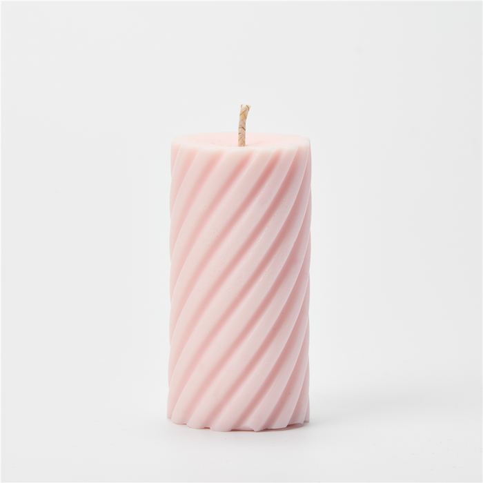 Swirl Pillar Silicone Candle Mold