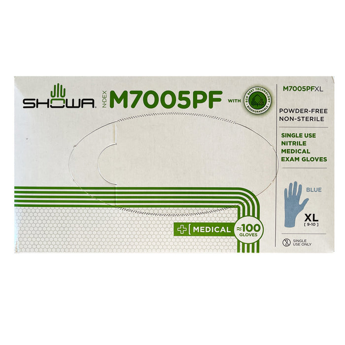 Nitrile Gloves Box of 100, top view