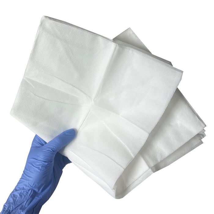 TACWrap Multi-purpose Dry Burn Dressing/Cravat, slightly unfolded in hand