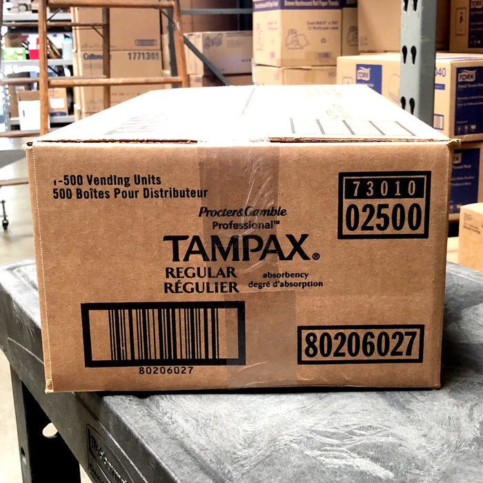 TAMPAX TAMPONS FOR VENDING,  500/CS