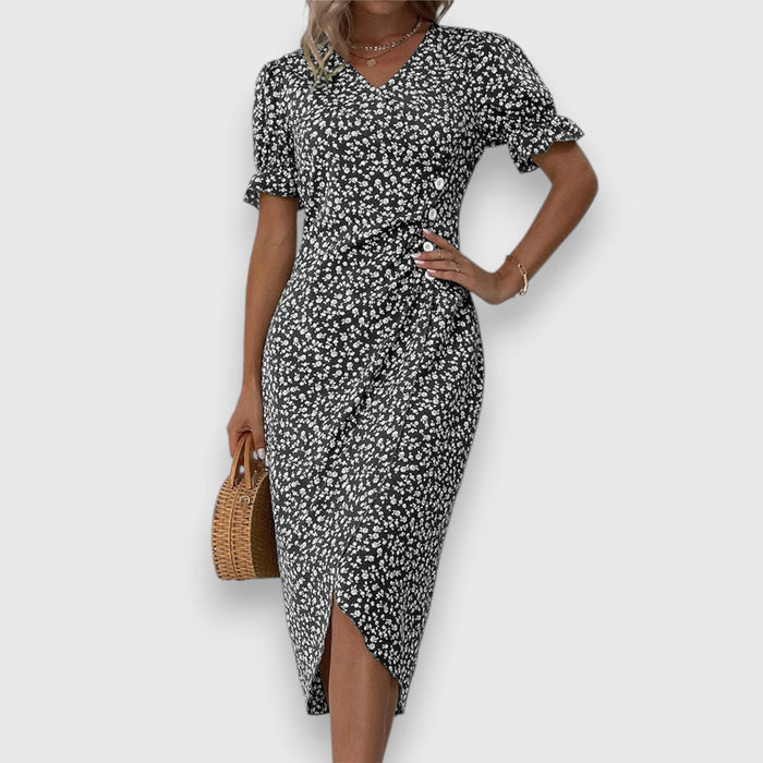 Tania – Elegant Floral Dress