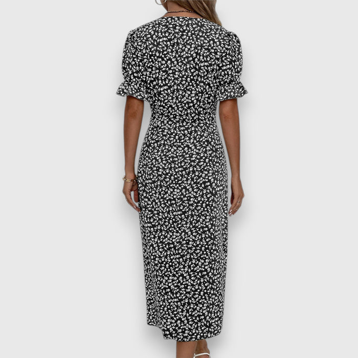 Tania – Elegant Floral Dress
