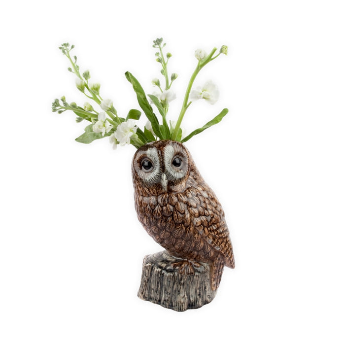 Flower Vase - Tawny Owl