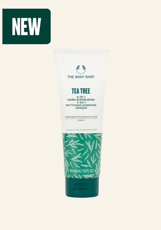 Tea Tree 3-in-1 Wash Scrub Mask