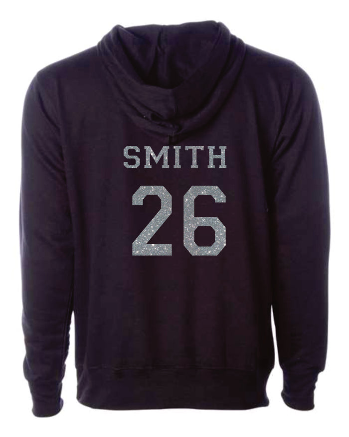 Team Hustle West Hoodie- 3 Designs GLITTER