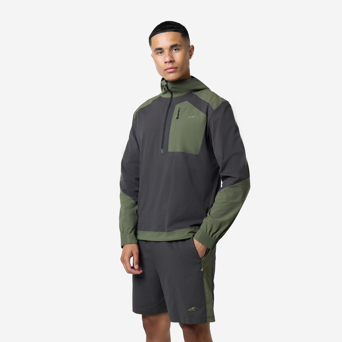 Tech 1/4 Zip Twinset | Khaki