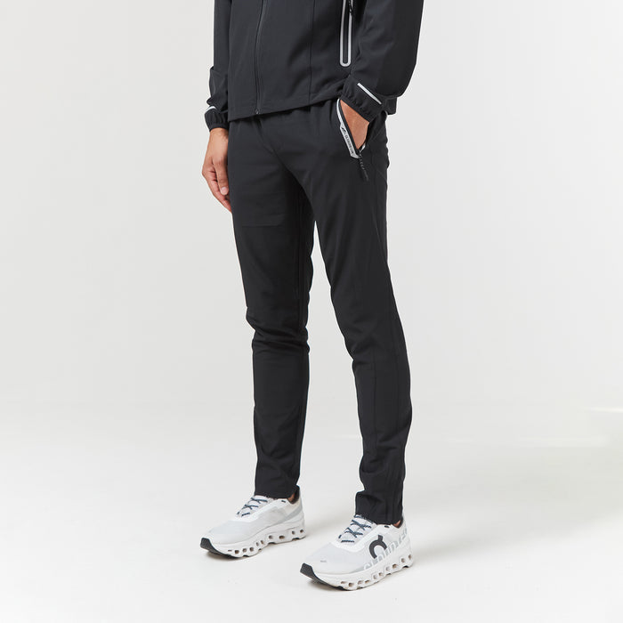 Men's  Black Tech Pocket Training Pant  Closure London  Front View