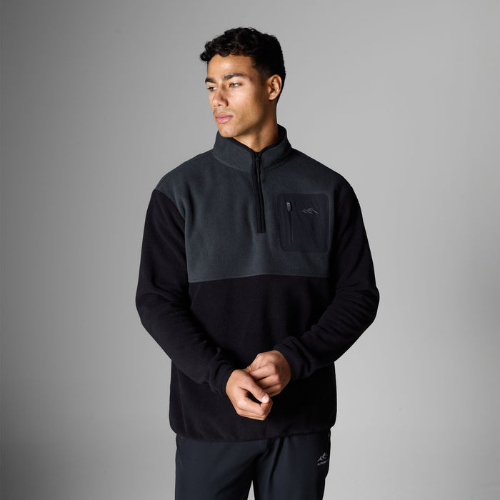 Tech Polar Fleece 1/4 Zip | Black/Charcoal
