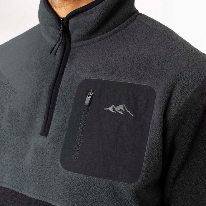 Tech Polar Fleece 1/4 Zip | Black/Charcoal