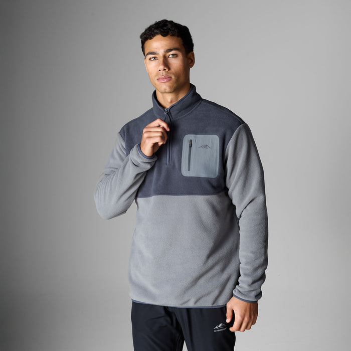 Tech Polar Fleece 1/4 Zip | Charcoal/Mid Grey