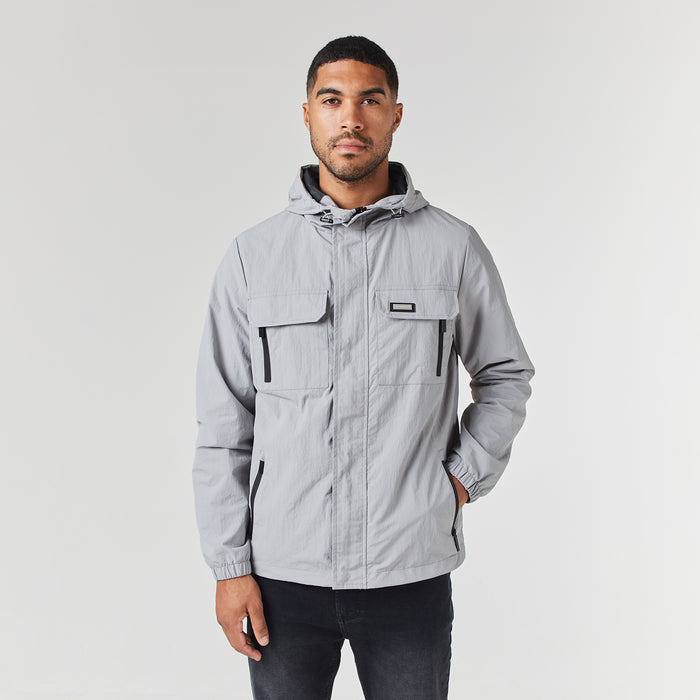 Tech Utility Jacket | Ice Grey