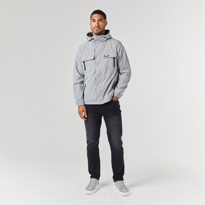Tech Utility Jacket | Ice Grey