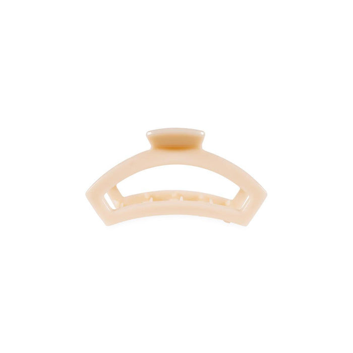 TELETIES Open Hair Clip Almond Beige