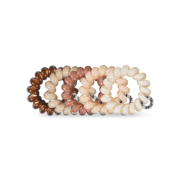 TELETIES Spiral Hair Coils For The Love Of Nudes Hair Ties