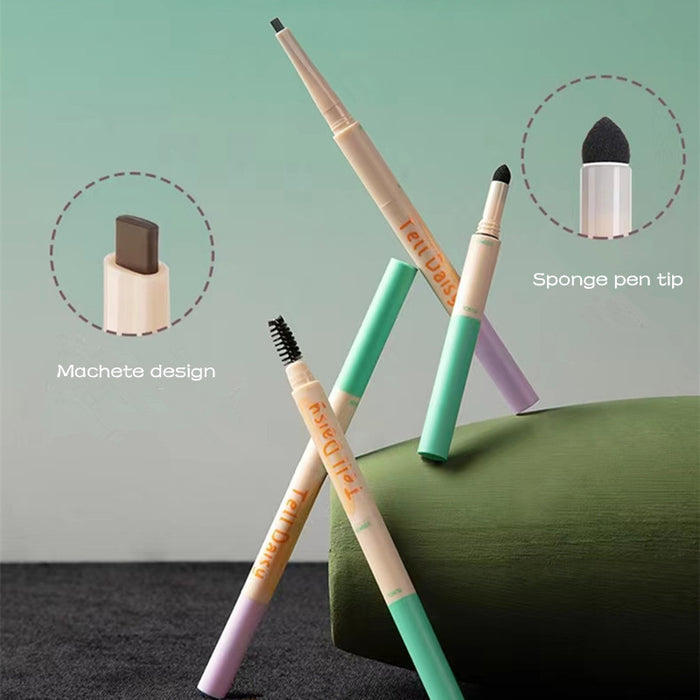 TellDaisy 3-in-1 Waterproof Machete Eyebrow Pencil T3723