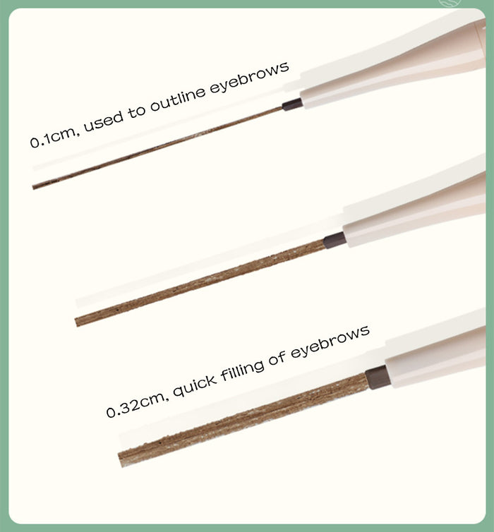 TellDaisy 3-in-1 Waterproof Machete Eyebrow Pencil T3723