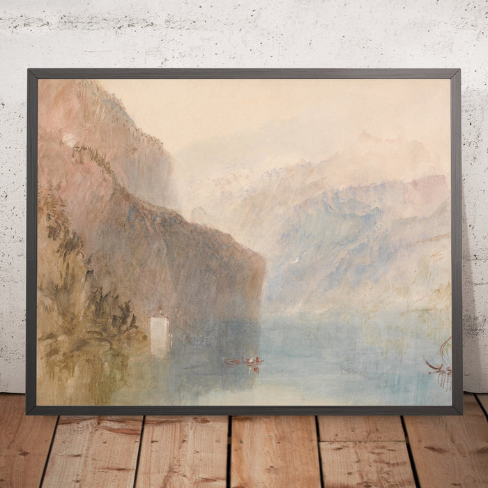 A framed image of