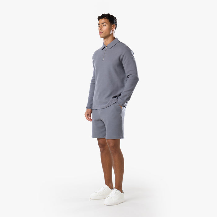 Textured Short | Mid Grey
