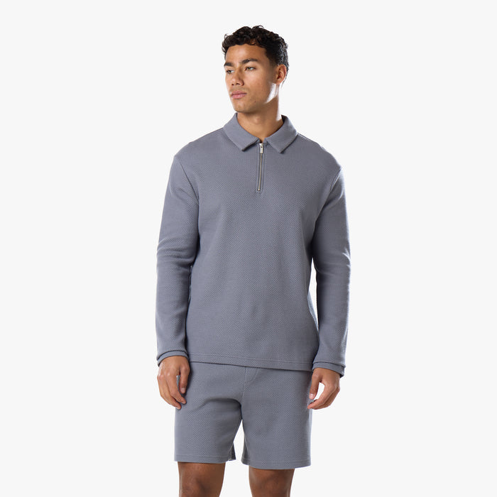 Textured Short | Mid Grey