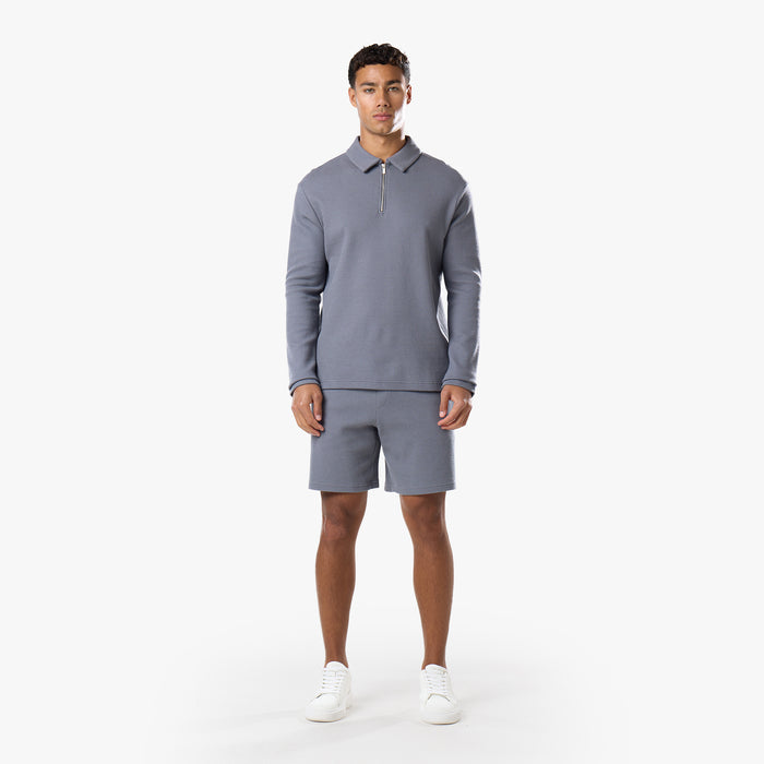 Textured Short | Mid Grey