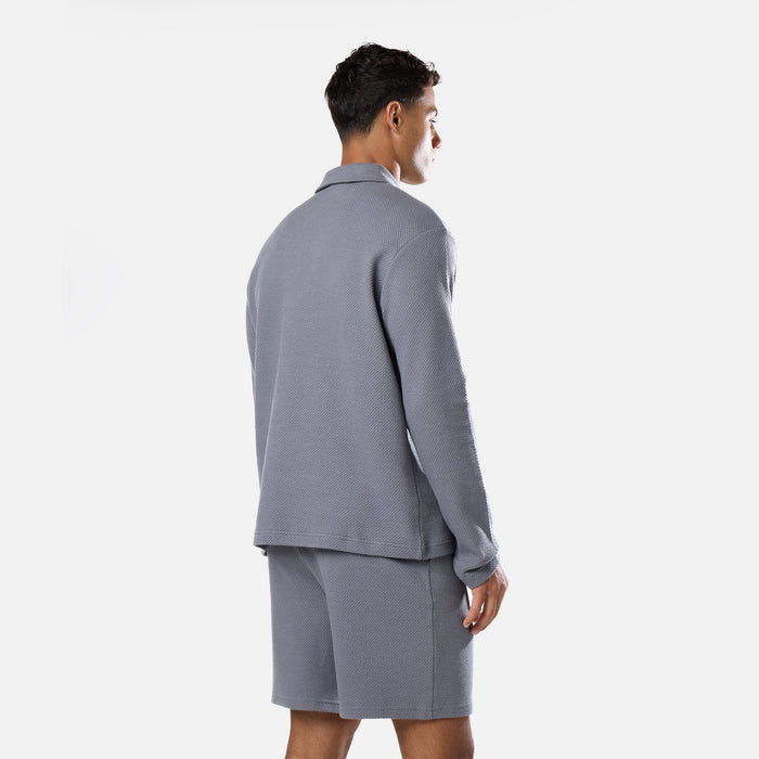 Textured Short | Mid Grey