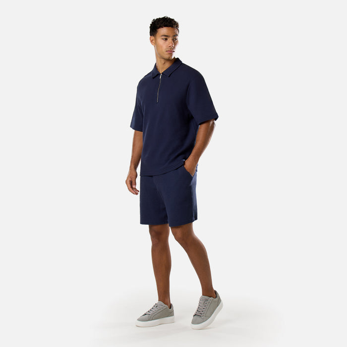 Textured Short | Navy