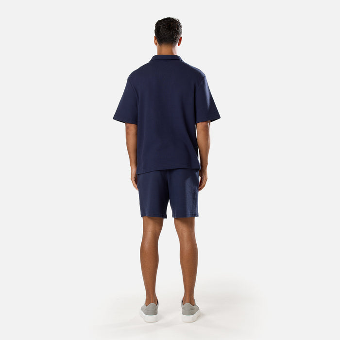 Textured Short | Navy