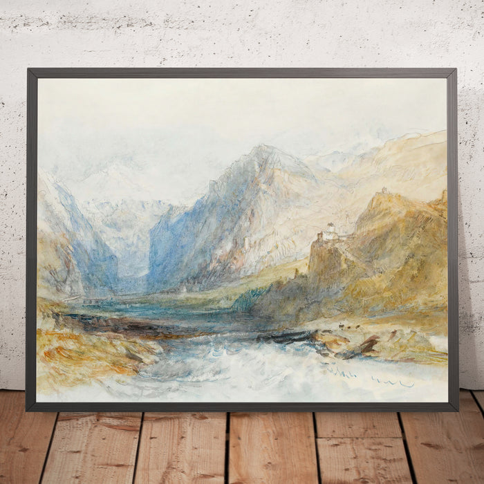 A framed image of