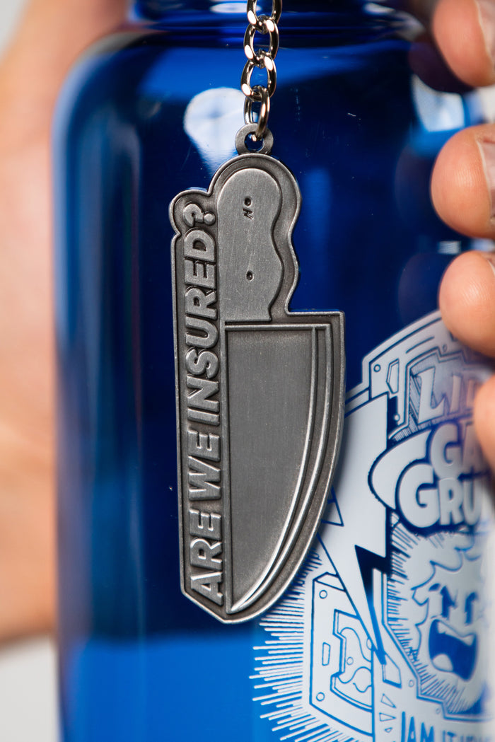 The Ten Minute Power Hour - "Are We Insured?" Metal Keychain