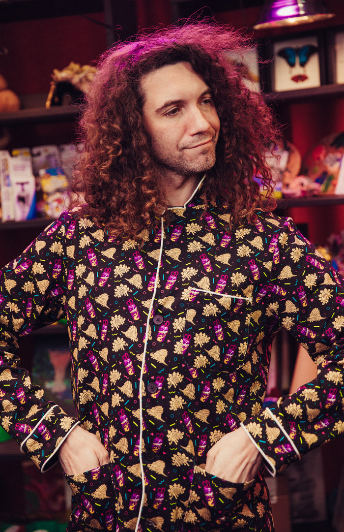 The Ten Minute Power Hour - Dinos and Cups Pajama Shirt