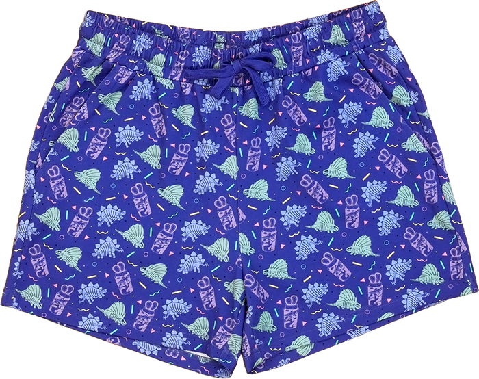 The Ten Minute Power Hour - Dinos and Cups Pajama Shorts