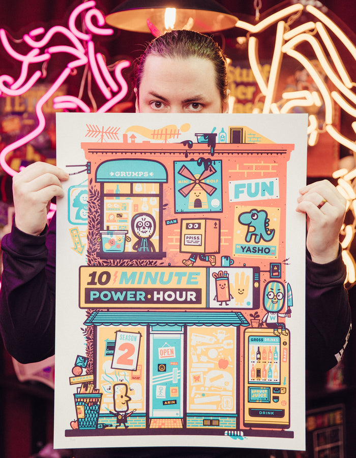 The Ten Minute Power Hour - "Storefront" LIMITED EDITION Screen Print
