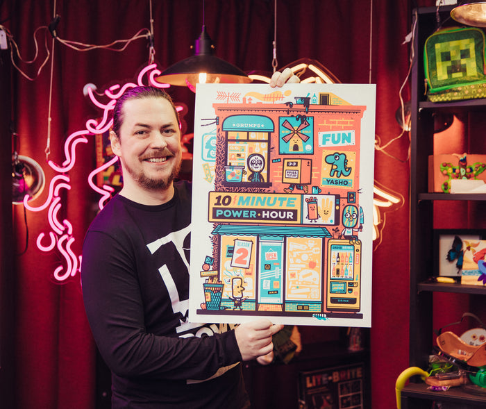 The Ten Minute Power Hour - "Storefront" LIMITED EDITION Screen Print