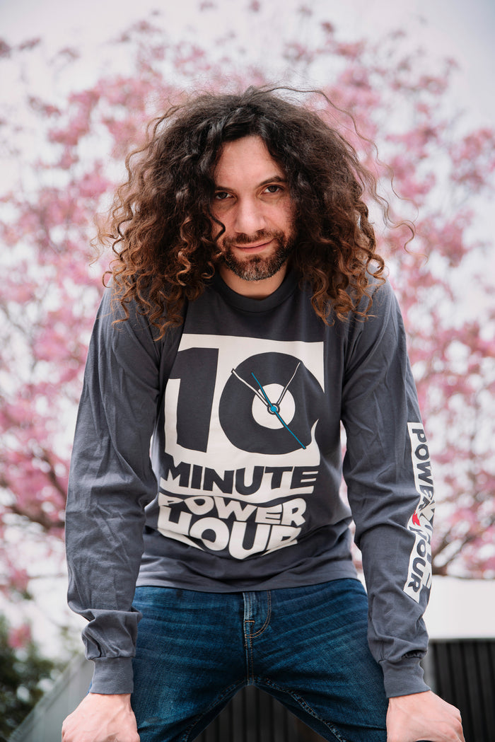 The Ten Minute Power Hour Long Sleeve Tee - Grey Variant