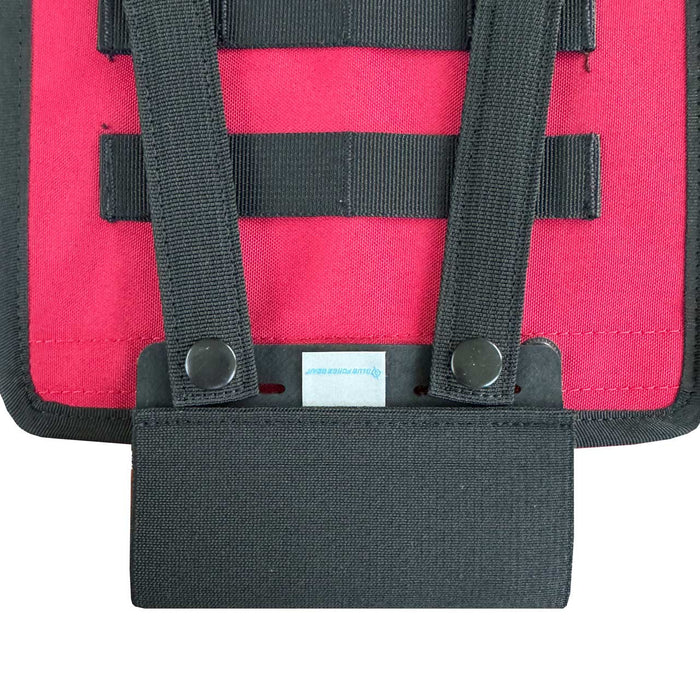 Black Tourniquet Hammock, attached to pack