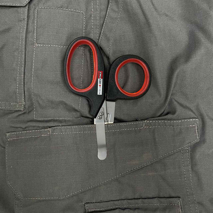 Red Thin Line Shears, In pocket