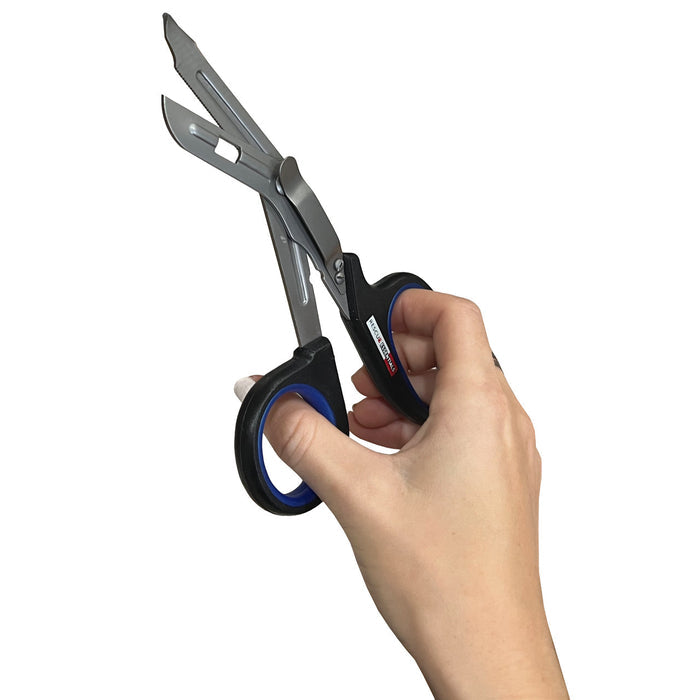 Blue Thin Line Shears, In use