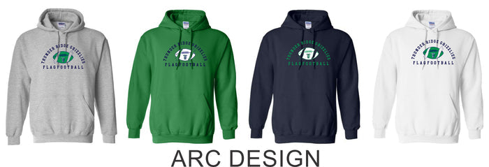 Thunder Ridge Flag Football Basic Hoodie- 5 Designs