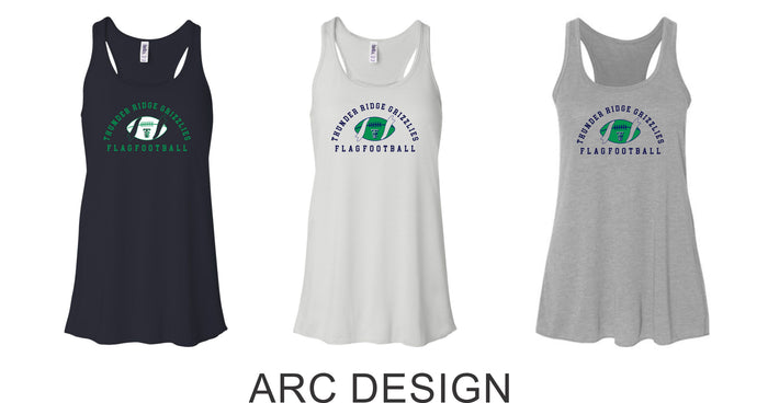 Thunder Ridge Flag Football Ladies Flowy Tank- 3 Colors -5 Designs