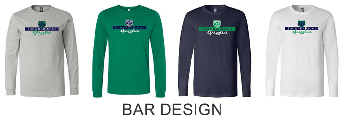 Thunder Ridge Flag Football Long Sleeve Tee- Youth, Ladies, Unisex sizes- 5 Designs