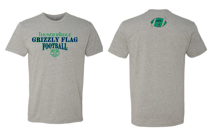 Thunder Ridge Flag Football Next Level Tee- GRIZZLY Design