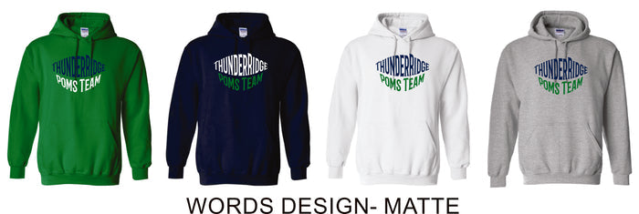 Thunder Ridge Poms Basic Hoodie- 4 Colors