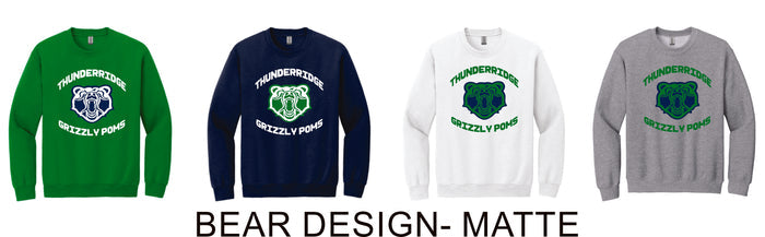 Thunder Ridge Poms Crewneck Sweatshirt - 4 Designs