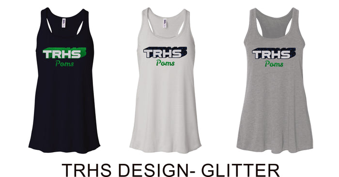 Thunder Ridge Poms  Ladies Flowy Tank- 3 Colors