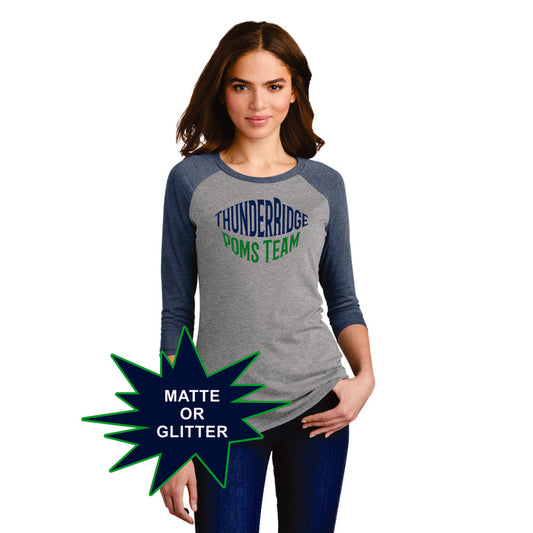 Thunder Ridge Poms Ladies or Unisex Raglan Tee- 2 Colors