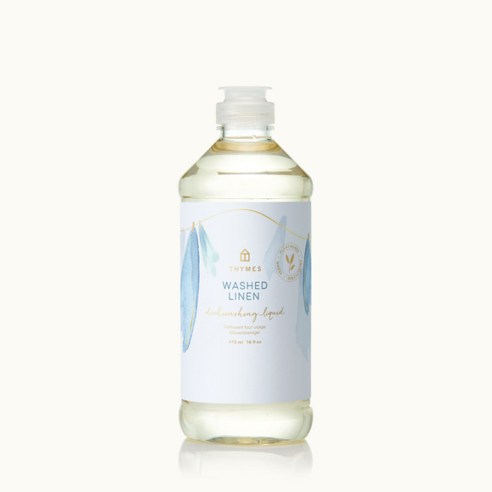 Thymes Dishwashing Liquid - Multiple Scents Home Care in Washed Linen at Wrapsody