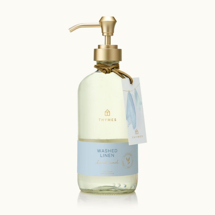 Thymes Large Hand Wash - Multiple Scents Bath & Body in Washed Linen at Wrapsody