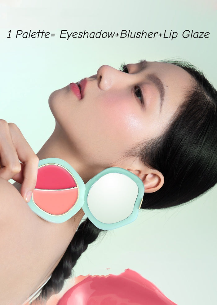 TIMAGE Long-wear Moist Multi-use Makeup Blusher Palette T4807