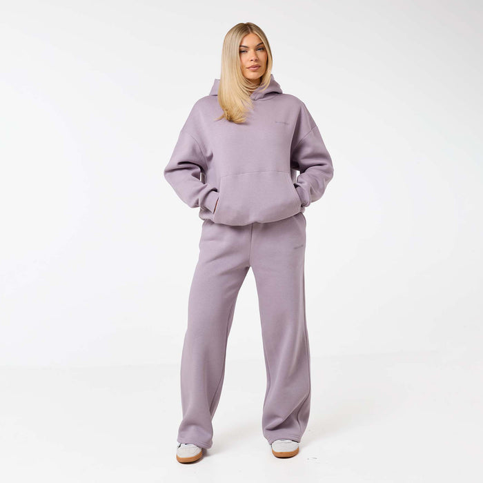 Tonal Core Logo Hoodie | Dusty Mauve